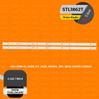 32" MS-L1598 V1,32DN 2*5_3030_300MA_30V, 8D32-DNWR-A3205A Tv Led Bar